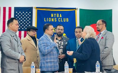 লায়ন্স ক্লাবের কোষাধ্যক্ষ তপন ও ডাইরেক্টর পিন্টূ