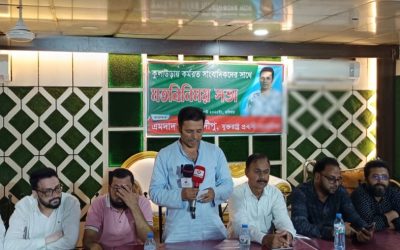 কুলাউড়ায়  মতবিনিময় সভায় যুক্তরাষ্ট্র প্রবাসী সাংবাদিক দিপু